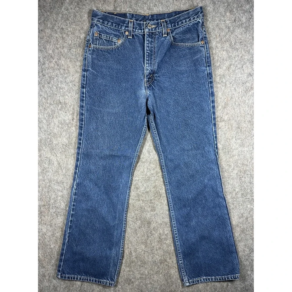 Levi's 517 Jeans Mens 32x27 Actual Blue Bootcut Denim W33 L29 Y2K
